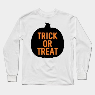 HALLOWEEN TRICK OR TREAT PUMPKIN SILHOUETTE #1 Long Sleeve T-Shirt